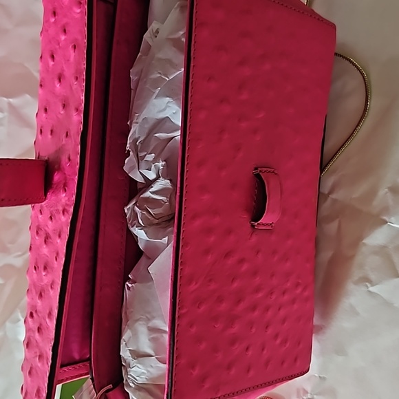 Kate Spade Riverside Street OstrichEmbossed Emmie Crossbody NWT - Picture 4 of 6
